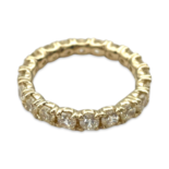 Anillo de Plata Chapada en Oro con Circonitas