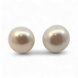 Goldplattierte Silberperlen-Ohrringe