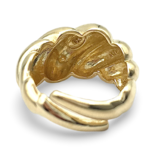 Gold plated silver ring