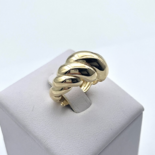 Gold plated silver ring