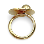 Gold plated silver ring