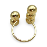 Gold plated silver ring Balls