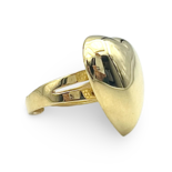 Gold plated silver ring Heart