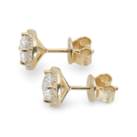 Gold plated silver Zircon Earrings