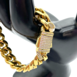 Gold-plated zircon bracelet GIA