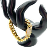 Goldplattiertes Zirkonarmband GIA