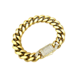 Gold-plated zircon bracelet GIA