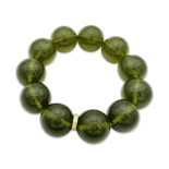 Green amber bracelet