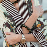 Grüner Bernsteinarmband