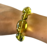 Green amber bracelet