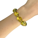 Green amber bracelet