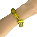 Green amber bracelet