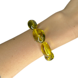 Green amber bracelet