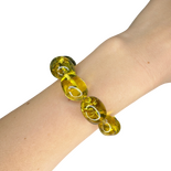 Green amber bracelet