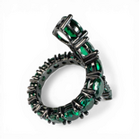 Green snake ring
