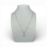 Grey Pearl silver necklace