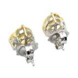 Aretes de Plata con Corte de Corazón