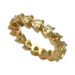 Heart Pattern Gold plated Ring