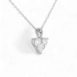 Намисто зі штучних діамантів у формі серця