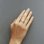 Herzförmiger künstlicher Diamantring