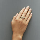 Heart-Shaped artificial Yellow Diamond Ring