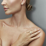 Heart-Shaped artificial Yellow Diamond Ring