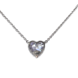 Collar Corazón de Plata con Circonitas