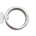 Bague en argent avec zircons