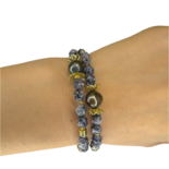 Jasper, pulsera de perlas oscuras