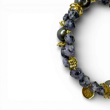 Jasper, pulsera de perlas oscuras