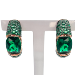 Пам'ятні позолочені сережки CZ