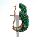 Пам'ятні позолочені сережки CZ