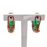 Пам'ятні позолочені сережки CZ