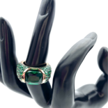 Bague en or plaqué CZ mémorable