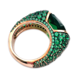 Bague en or plaqué CZ mémorable