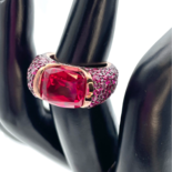 Denkwürdiger CZ Goldplattierter Ring