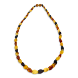 Necklace «Amber leaves»