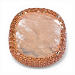 Pavé Doppel-Champagner-Rosenring