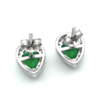 Perlenförmige Silberohrringe