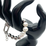 Perlenperlen-Armband Silber