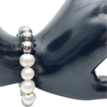 Perlenperlen-Armband Silber