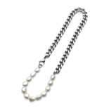 Pearl Beaded Chain silver