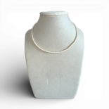 Pearl gold plated silver necklace