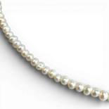 Pearl gold plated silver necklace