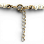 Pearl gold plated silver necklace