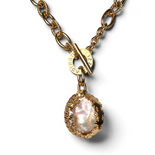 Perlenkette — Vergoldetes 925er Sterlingsilber