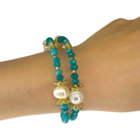 Pearls, agate bracelet