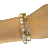 Pearls, agate bracelet