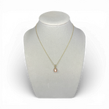 Pink Pearl goldbeschichteter Silberanhänger