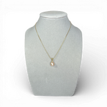 Pink Pearl gold plated silver necklace